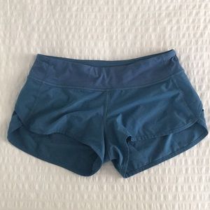 Blue Lululemon Run Times Short